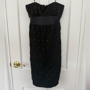 Nicole Miller Black Lace Dress